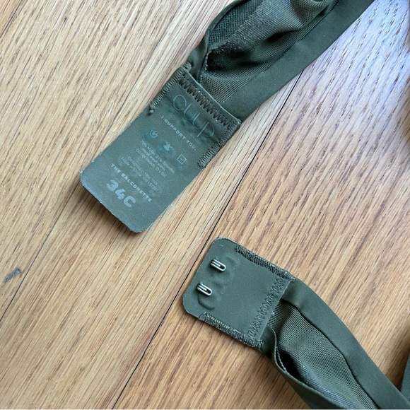 Cuup The Balconette Mesh Bra- Dark Green, 34C - Picture 6 of 7